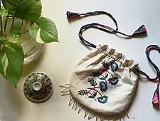Thread Of Love | Embroidered Potli Pouch