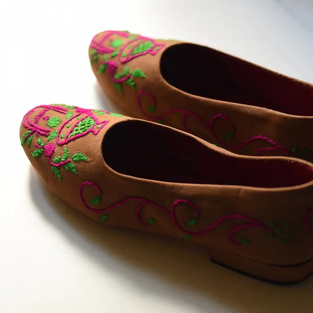 Handmade Embroidered Shoe 