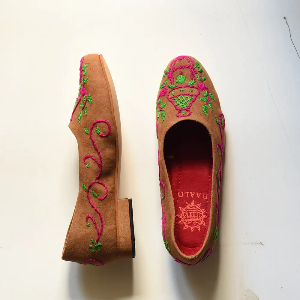 Handmade Embroidered Shoe 