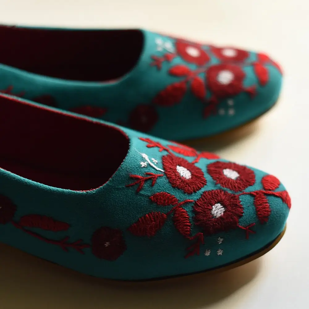 Handmade Embroidered Shoe