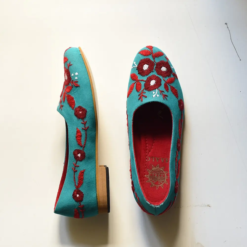 Handmade Embroidered Shoe
