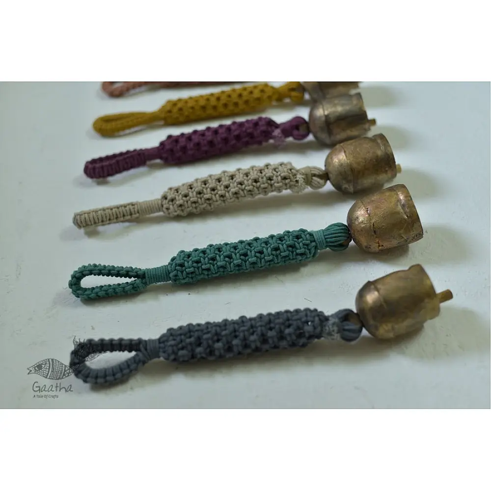 Hand knotted Wind Chime with Metal Bell