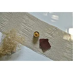 Knotted ▣ Classic Stripes Hand-Knotted Table Runner ~ 28 Knotted ▣ Classic Stripes Hand-Knotted Table Runner ~ 28