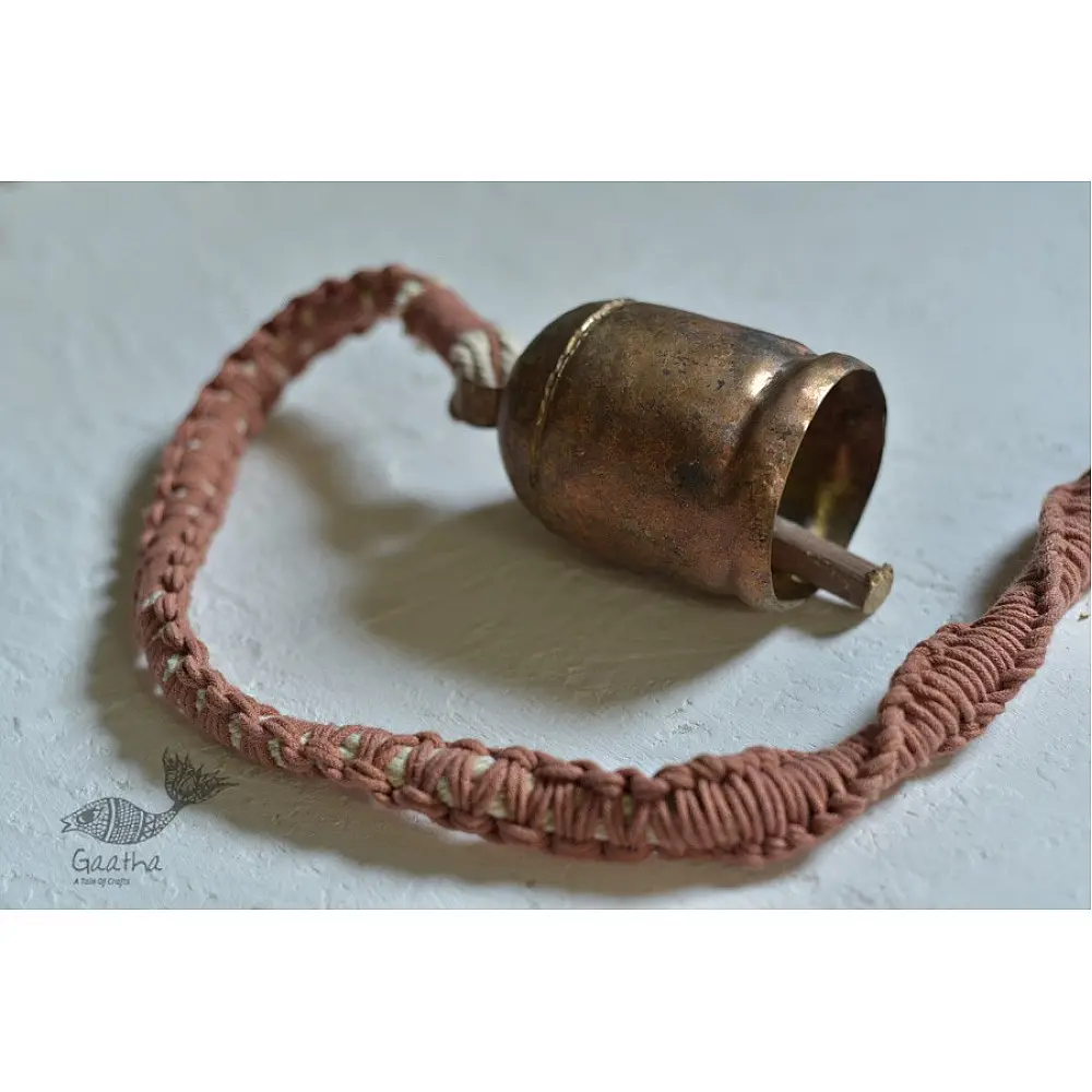 Hand knotted Wind Chime with Metal Bell
