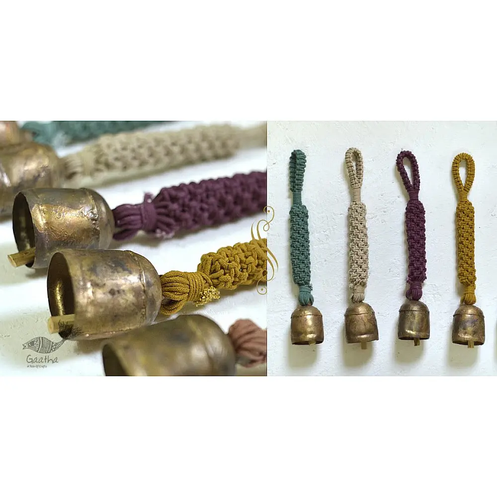 Hand knotted Wind Chime with Metal Bell