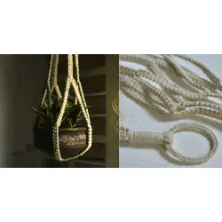 Knotted ▣ Minimal Hand-Knotted Plant Hanger ▣ 10