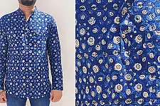 अमोल ● Handwoven | Dabu Printed ●  Cotton short kurta ● I