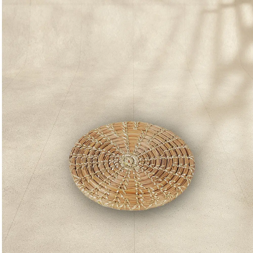 Roots & Reeds | Handcrafted ~ Pine Flat Coasters (Set of 6 )  -  Three color options