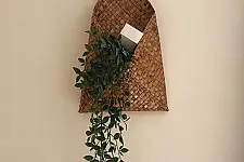 Roots & Reeds | Handcrafted ~ Water Hyacinth Meteka Magazine Holder