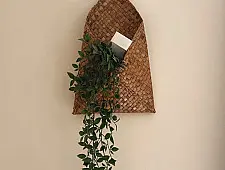 Roots & Reeds | Handcrafted ~ Water Hyacinth Meteka Magazine Holder