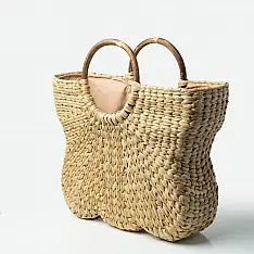Roots & Reeds | Handcrafted Water Reed ~ Handbag - The Ringlet