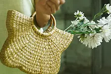 Roots & Reeds | Handcrafted Water Reed ~ Handbag - The Ringlet