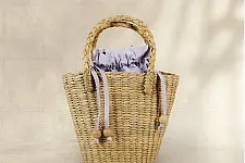 Roots & Reeds | Handcrafted Water Reed Handbag - Velvet Bag 