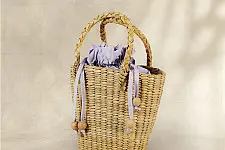 Roots & Reeds | Handcrafted Water Reed Handbag - Velvet Bag 