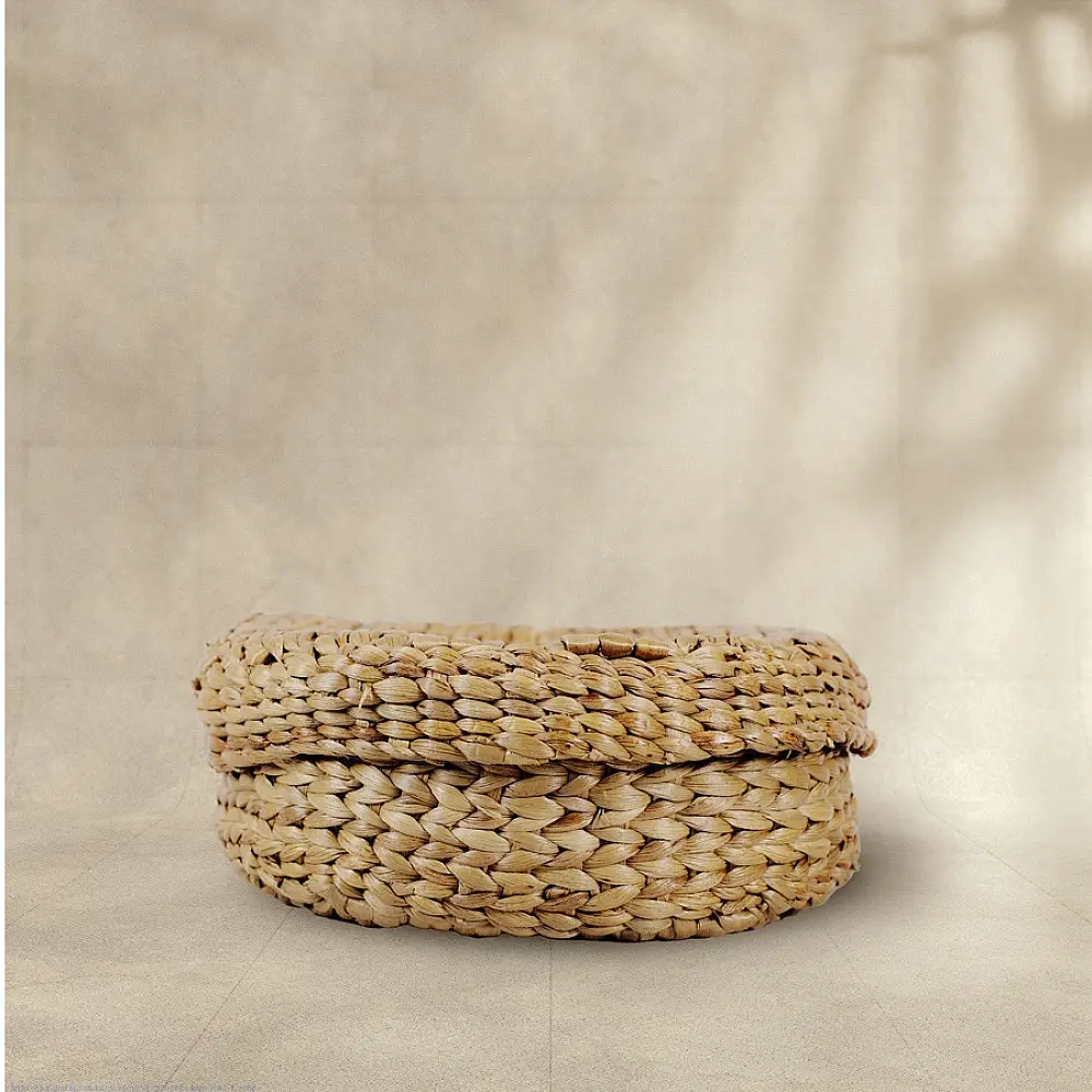 Roots & Reeds | Handcrafted ~ Storage - Basket - Heart Shape