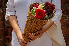 Roots & Reeds | Handcrafted Water Hyacinth ~ Bouquet wrap