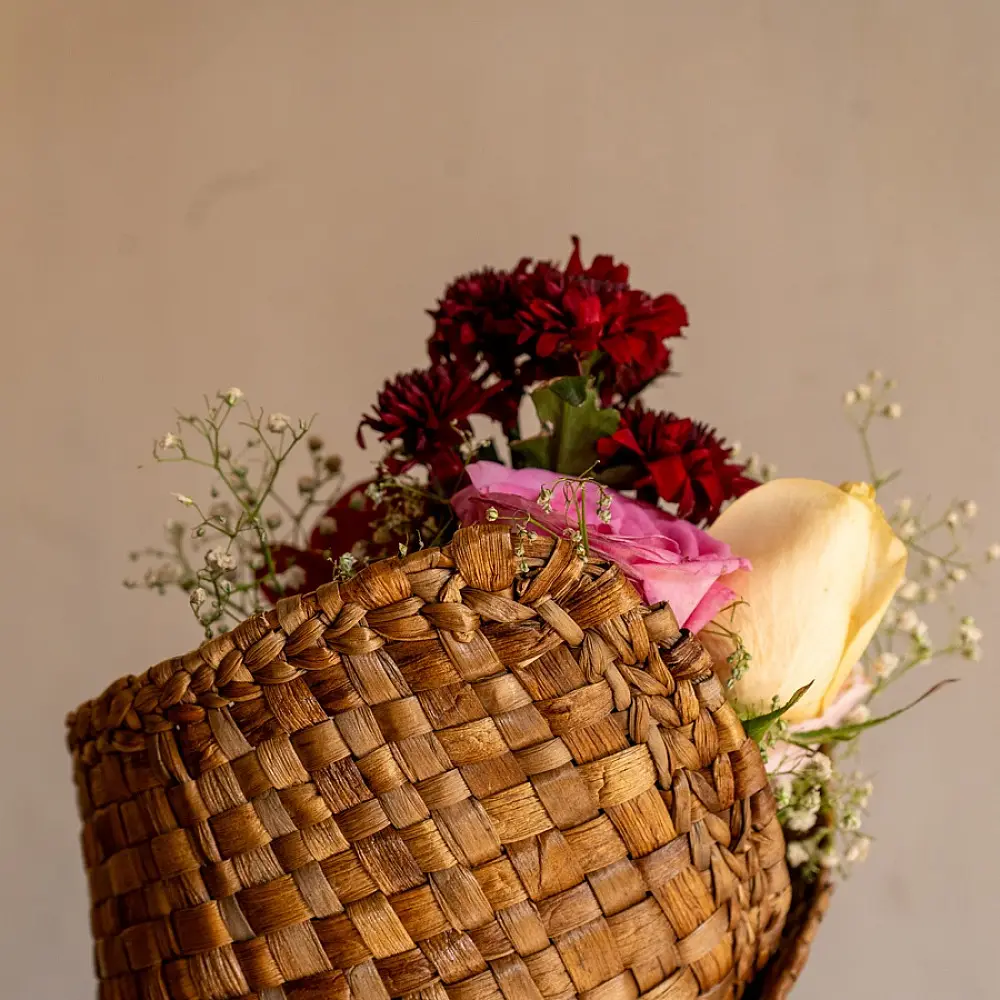 Roots & Reeds | Handcrafted Water Hyacinth ~ Bouquet wrap