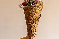Roots & Reeds | Handcrafted Water Hyacinth ~ Bouquet wrap