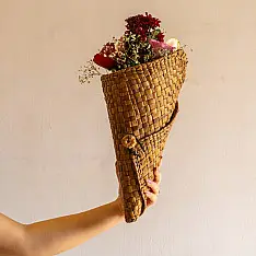 Roots & Reeds | Handcrafted Water Hyacinth ~ Bouquet wrap