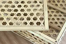 Roots & Reeds | Handcrafted ~ Square Bamboo Box with Lid