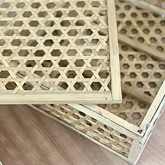 Roots & Reeds | Handcrafted ~ Square Bamboo Box with Lid