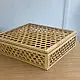 Roots & Reeds | Handcrafted ~ Square Bamboo Box with Lid