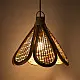 Roots & Reeds | Handcrafted Cane Hanging Light Flower - Aura