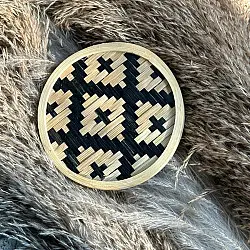 Roots & Reeds | Handcrafted ~ Handmade Bamboo Coaster (Set of Four)