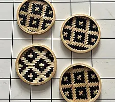 Roots & Reeds | Handcrafted ~ Handmade Bamboo Coaster (Set of Four)