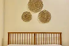 Roots & Reeds | Handcrafted ~ Rosette – Hyacinth Floral Mat & Wall Decor 
