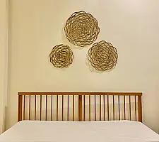 Roots & Reeds | Handcrafted ~ Rosette – Hyacinth Floral Mat & Wall Decor 