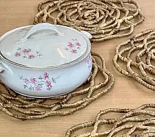 Roots & Reeds | Handcrafted ~ Rosette – Hyacinth Floral Mat & Wall Decor 