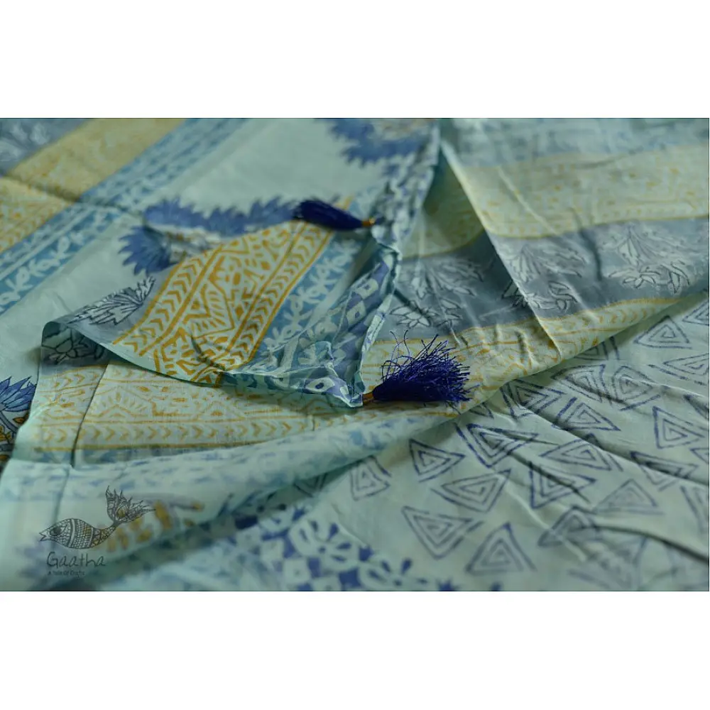 buy exclusive handloom hand block printed kalamkari cotton saree