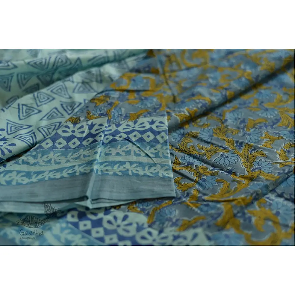 buy exclusive handloom hand block printed kalamkari cotton saree