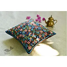 गुल ✩ Kashmiri Ari Embroidery Cushion Cover (16" x 16") ✩ 33