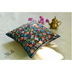 गुल ✩ Kashmiri Ari Embroidery Cushion Cover (16" x 16") ✩ 33