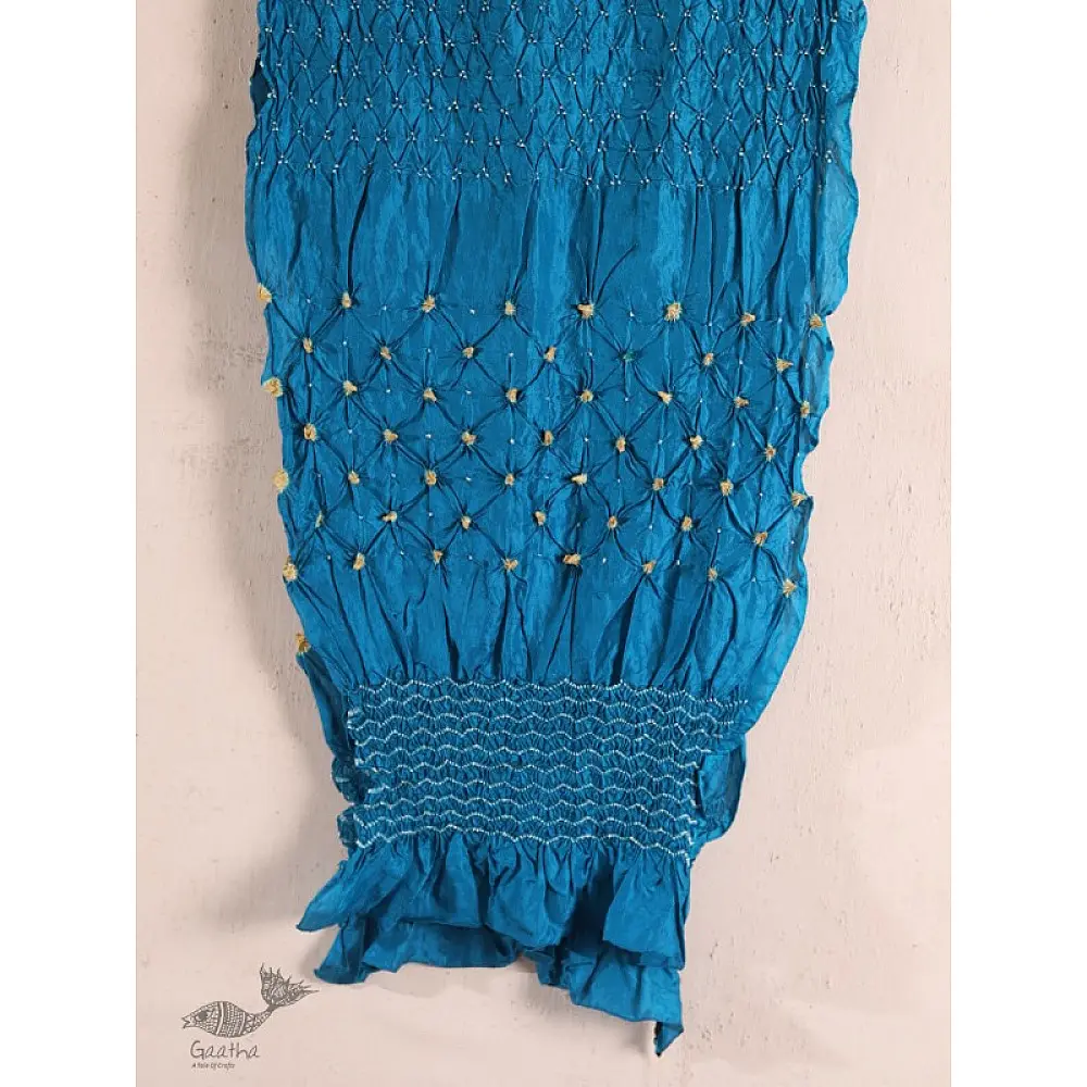 Twinkle drops ~ Silk Bandhani Masterpiece Dupatta ~ K