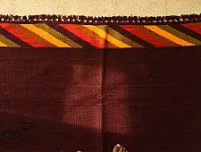 Sulochana ~ Woolen Durrie ( 4' X 6' ) ~ Dark Brown
