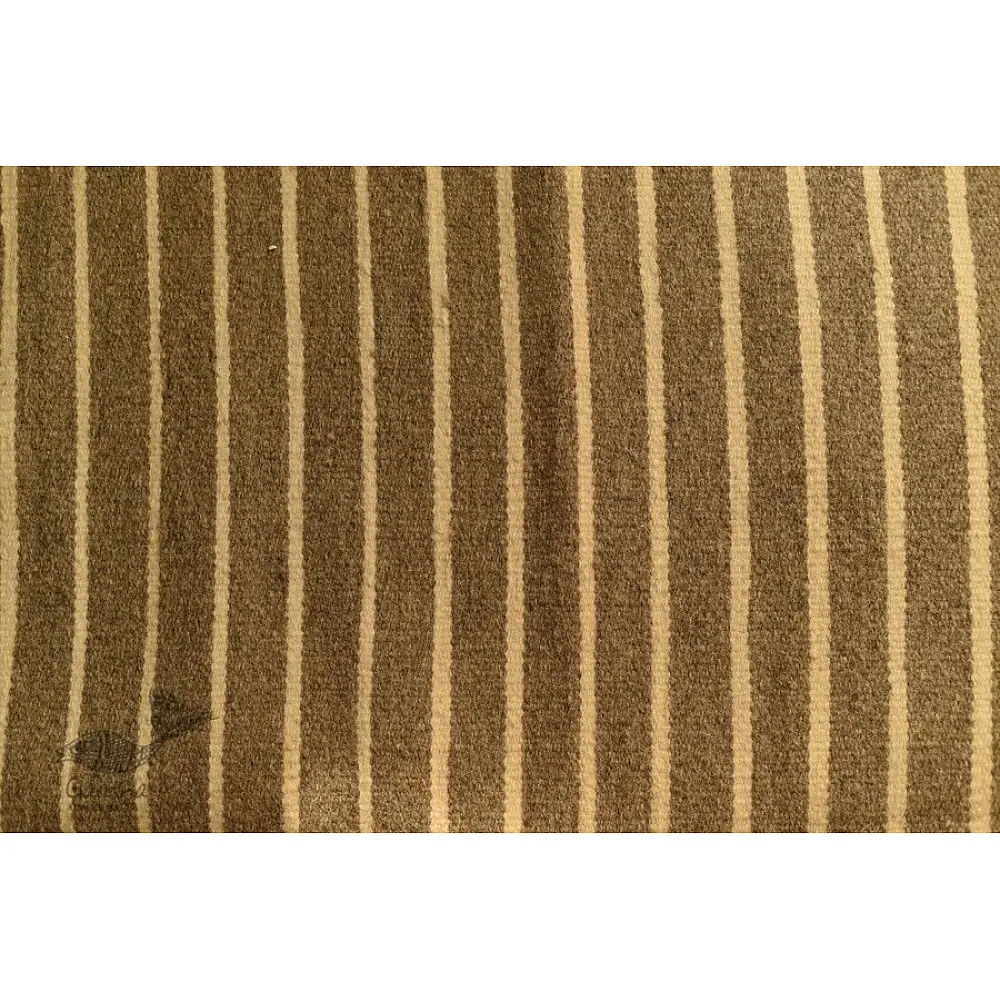 hand woven woolen durri Light Walnut Brown