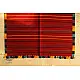 hand woven woolen durrie - Dark Red Striped