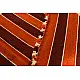 hand woven woolen durri - Horizontal Stripes