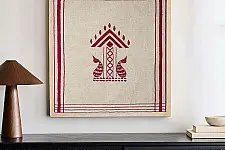 Home And Living | Handmade Embroidered ~ Gosha Buta Wall art