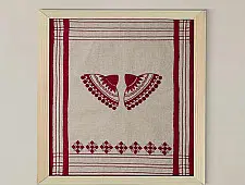 Home And Living | Handmade Embroidered ~ Japi Fabic Wall art 15 x 17 inches-Unframed