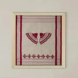 Home And Living | Handmade Embroidered ~ Japi Fabic Wall art 15 x 17 inches-Unframed