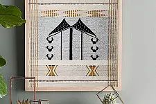 Home And Living | Handmade Embroidered ~ Mithun Wall art