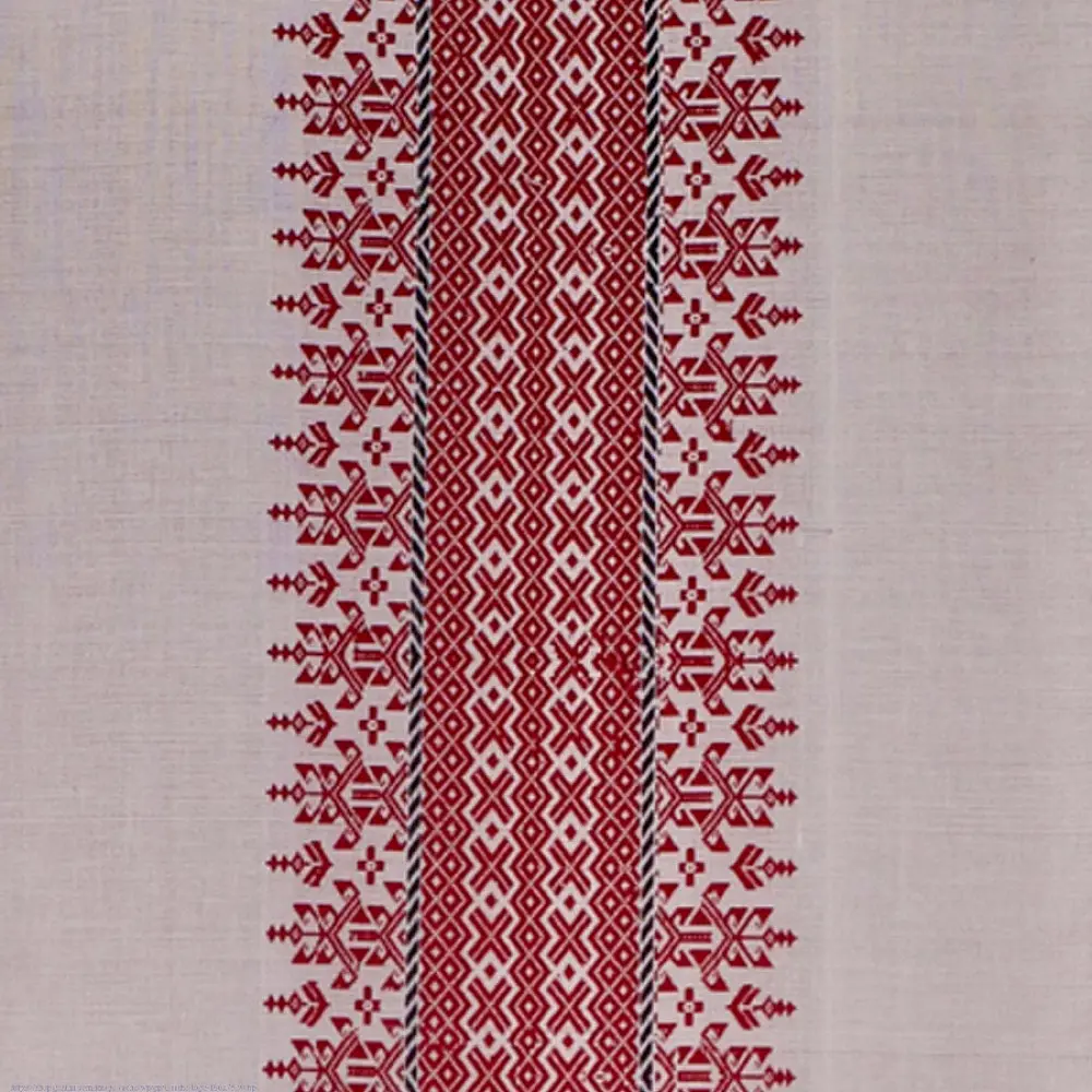 Shop Handmade Embroidered ~ Singhpo Handwoven Artwork from Assam - Red