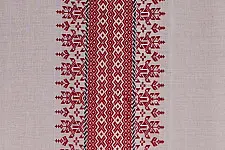 Home And Living | Handmade Embroidered ~ Singhpo Handwoven Artwork - Assam - Red