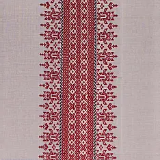 Home And Living | Handmade Embroidered ~ Singhpo Handwoven Artwork - Assam - Red