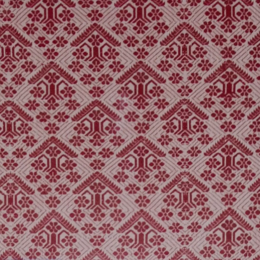 Shop Handmade Embroidered ~ Gach Handwoven Artwork from Assam-Red