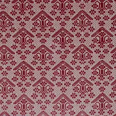 Home And Living | Handmade Embroidered ~ Gach Handwoven Artwork from Assam-Red 